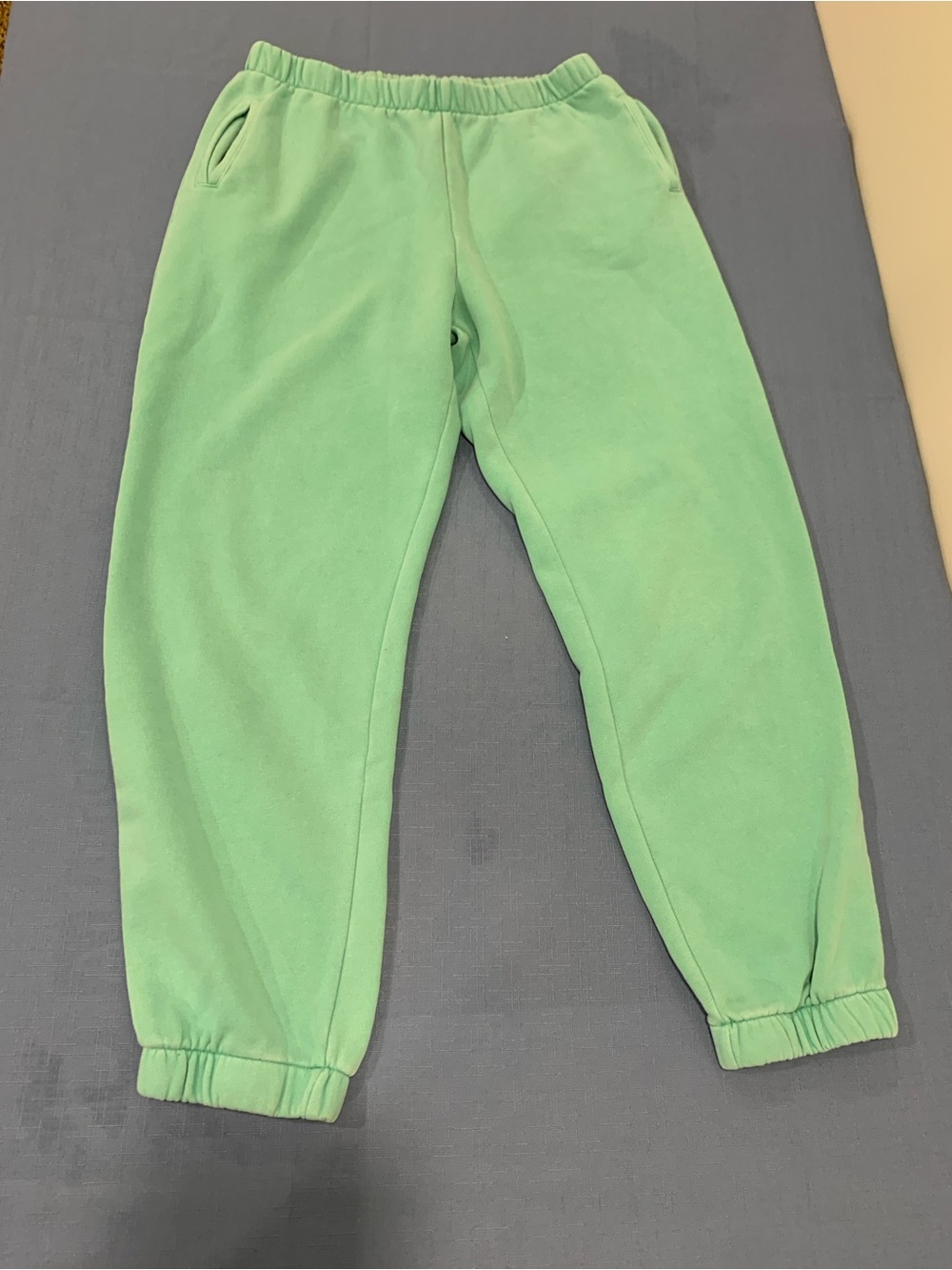 Ocean Drive Tropical Green Pigment Dyed Jogger Pants Soft & Comfortable Size M